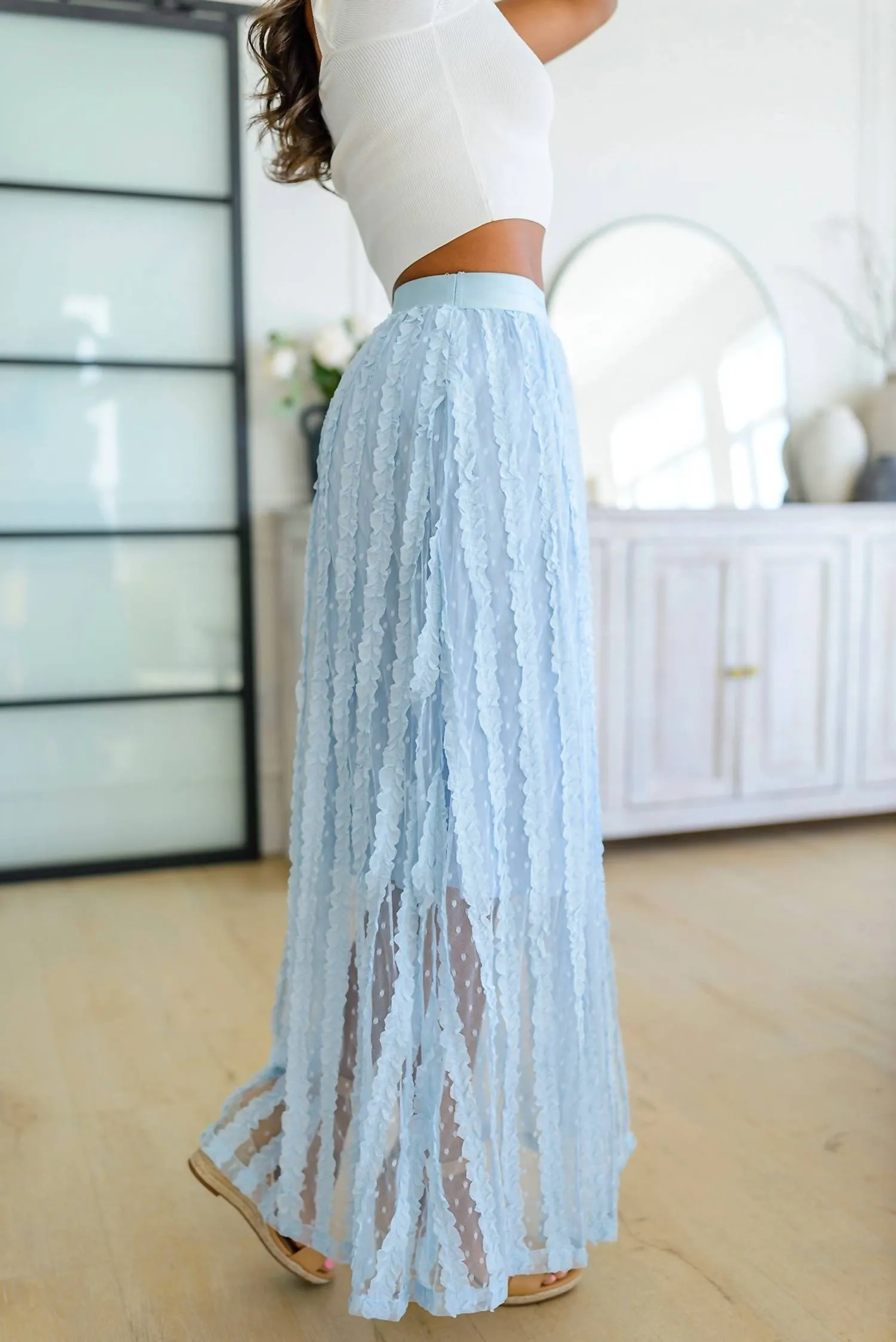 143 Story - Cascading Ruffles A-Line Skirt