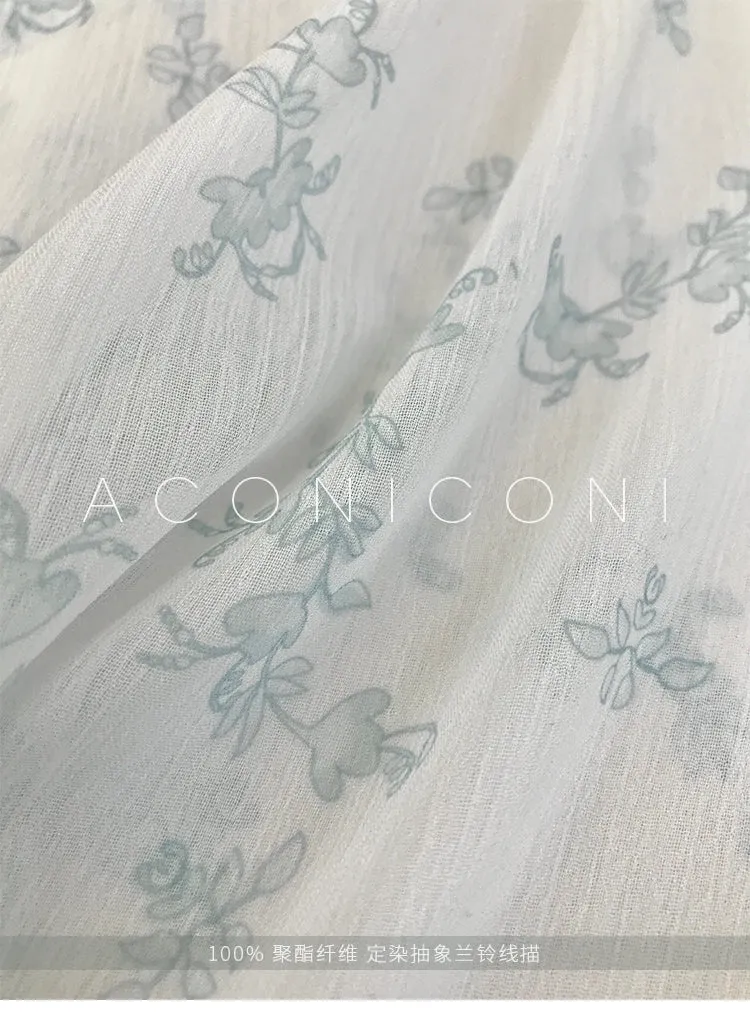 Aconiconi｜Light Cloud Creamy Gentle French 2 Piece Tops and Skirts suit - Cloud