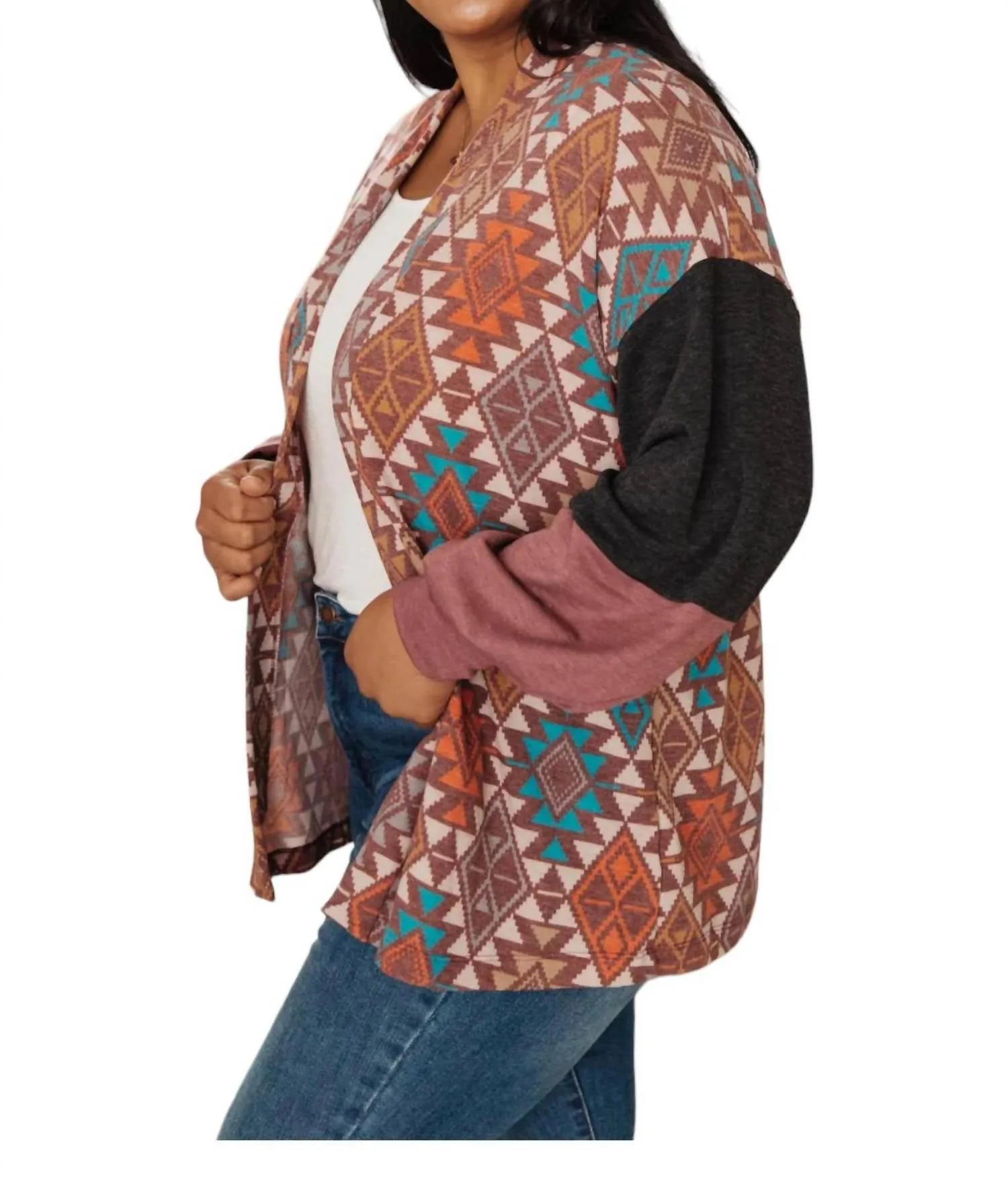 Andree By Unit - Jessie Mixed Print Cardigan