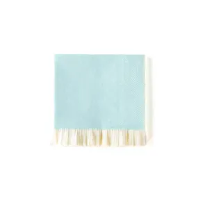Blue Fringe Cocktail Napkins