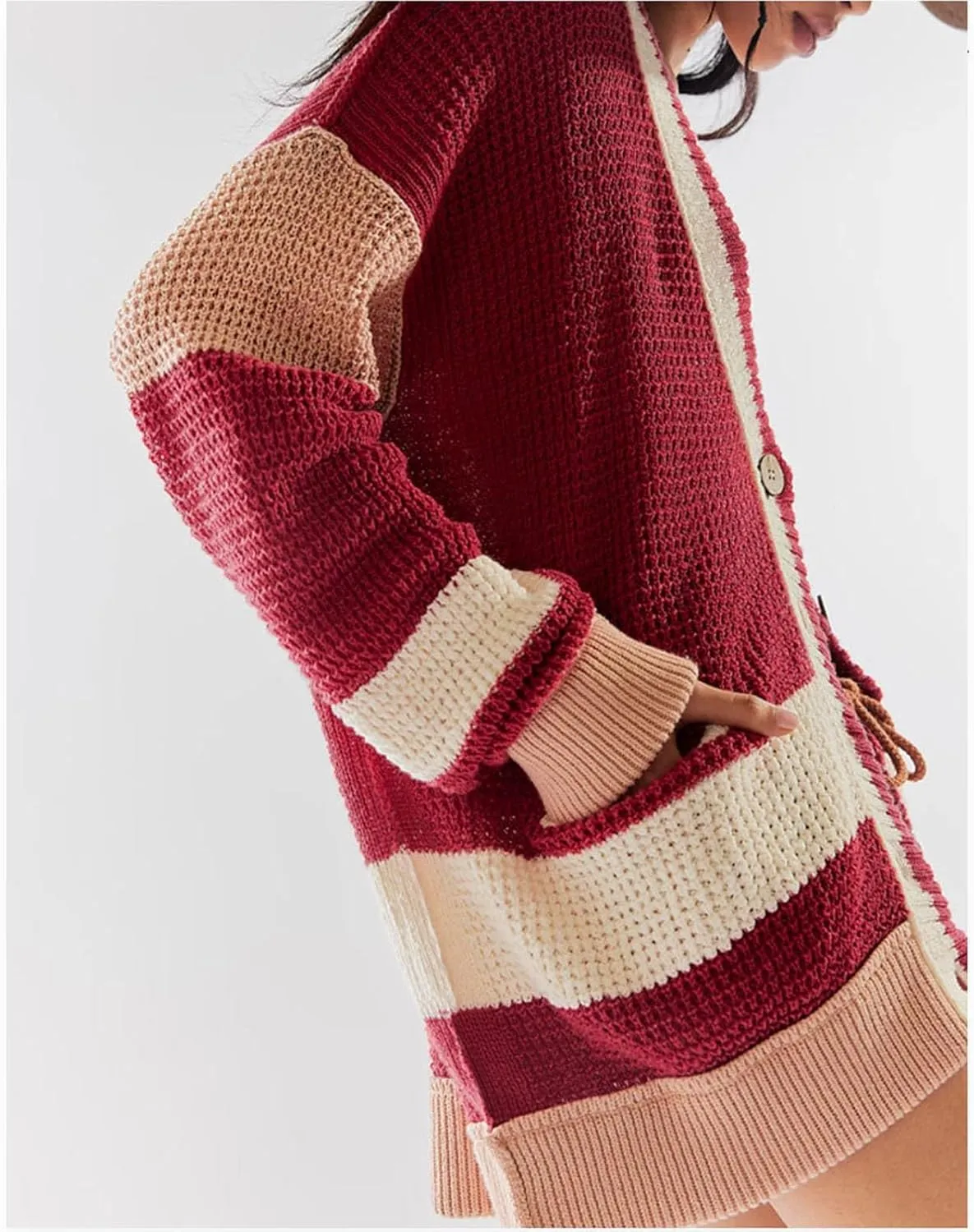 Cardigan Sweaters for Women Lightweight Button Down Cardigan Sweaters Long Sleeve V Neck Knit Tops with Pockets