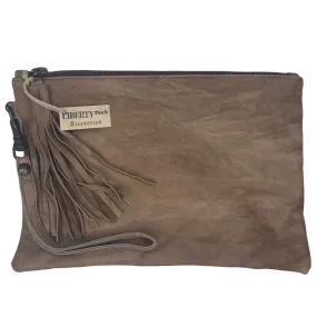 Liberty Black Ladies Albani Taupe Brown Wristlet Purse LBBG617-ATB