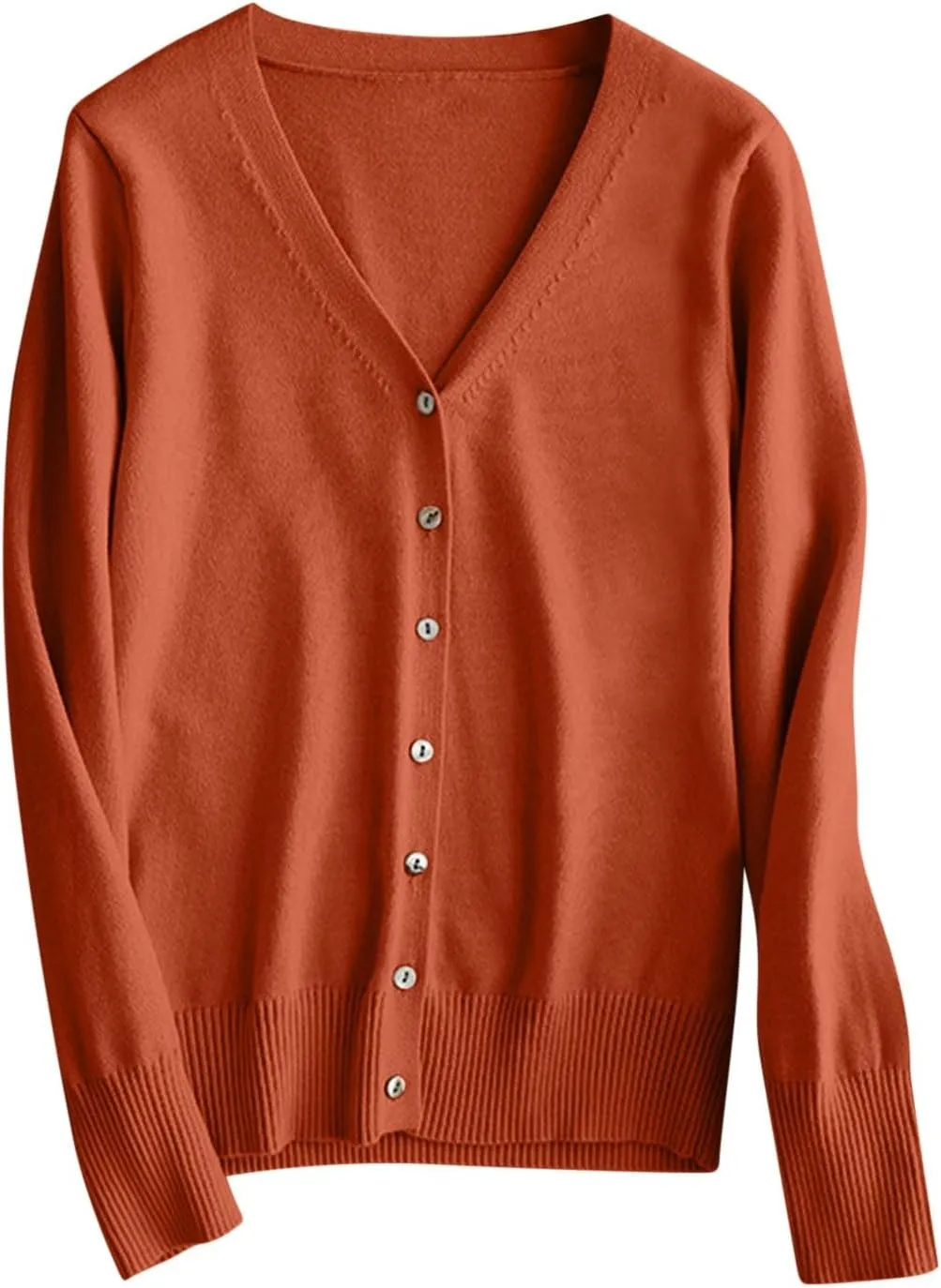 Lightweight Cardigan Sweaters for Women Fall Fashion 2024 Long Sleeve Open Front v Neck Button Down Cardigan Jackets