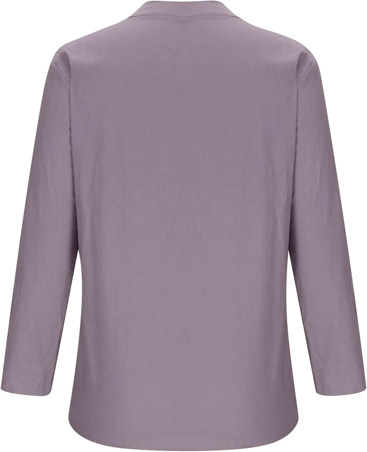 Plus Size Linen Button Down Shirts for Women Summer V Neck Tshirts Roll-Up Sleeve Tops Loose Fit Beach Clothes