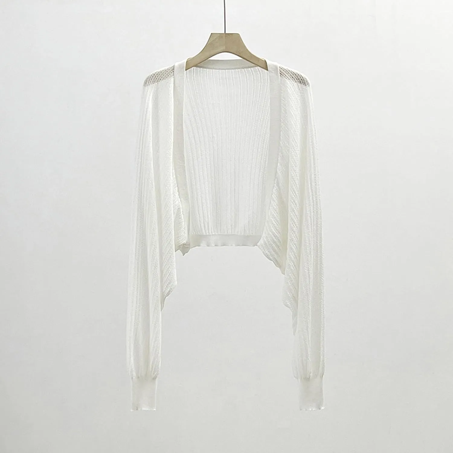 Thin Cardigans for Women Lightweight Cropped Knit Open Front Top Long Sleeve Coats Womens Fashion Work Clothes