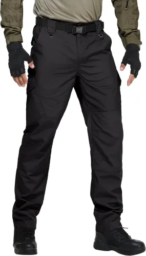URBEST Men's Ripstop Tactical Pants, Water Resistant Cargo Pants, Outdoor Lightweight Hiking Work Pants