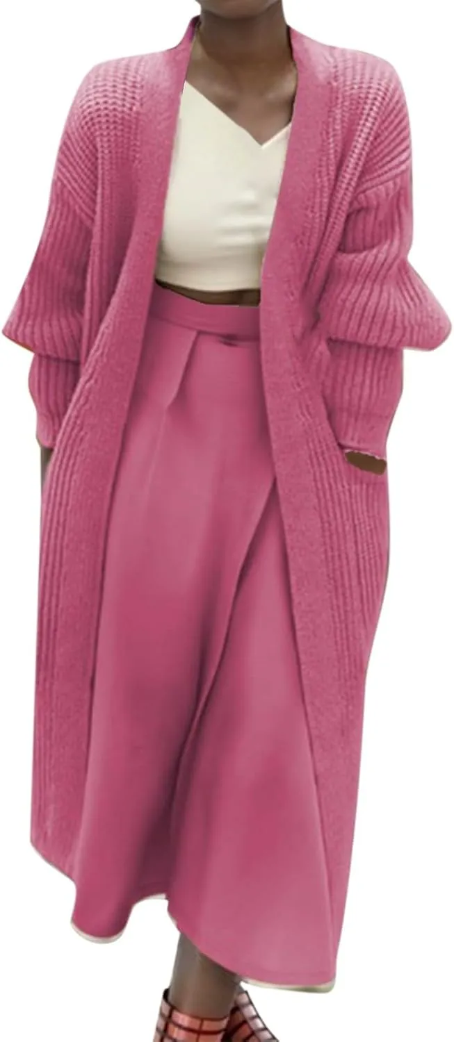Womens Cardigan 2023 Open Front Button Down Lightweight Sweaters Loose Cardigans Knit Outwear Long Sleeve Cardigans
